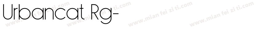 Urbancat Rg字体转换